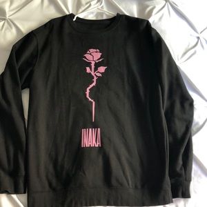 Inaka Crew Sweatshirt Black - Large